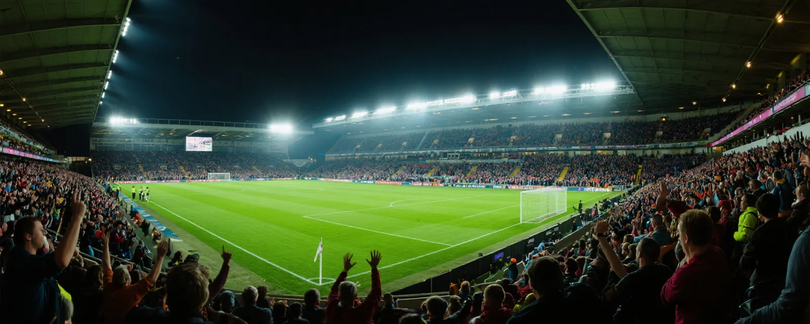 足球场馆与球迷氛围图